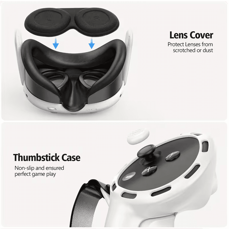 Protectores de Goma Meta Quest 3 detalle visual 6