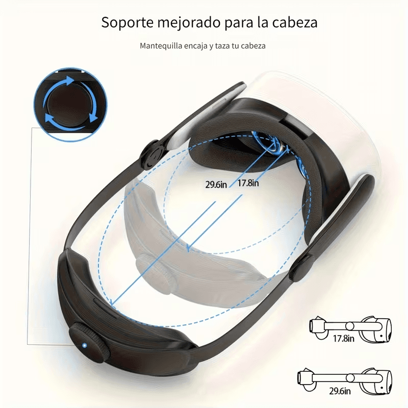 Head Strap Meta Quest 3/3S T1 detalle visual 1