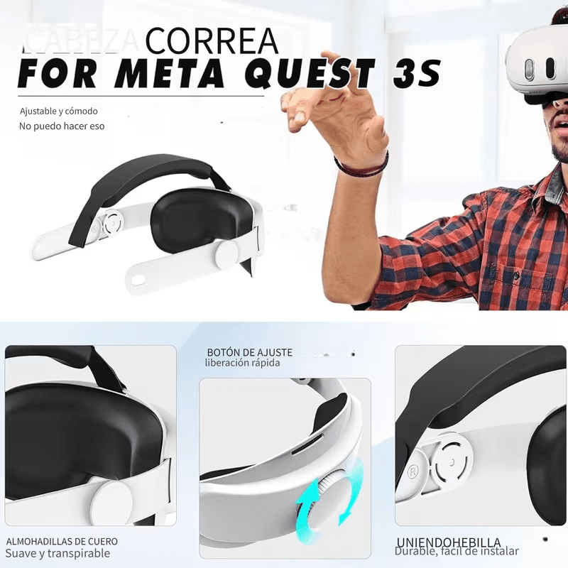 Head Strap Meta Quest 3/3S T1 detalle visual 2