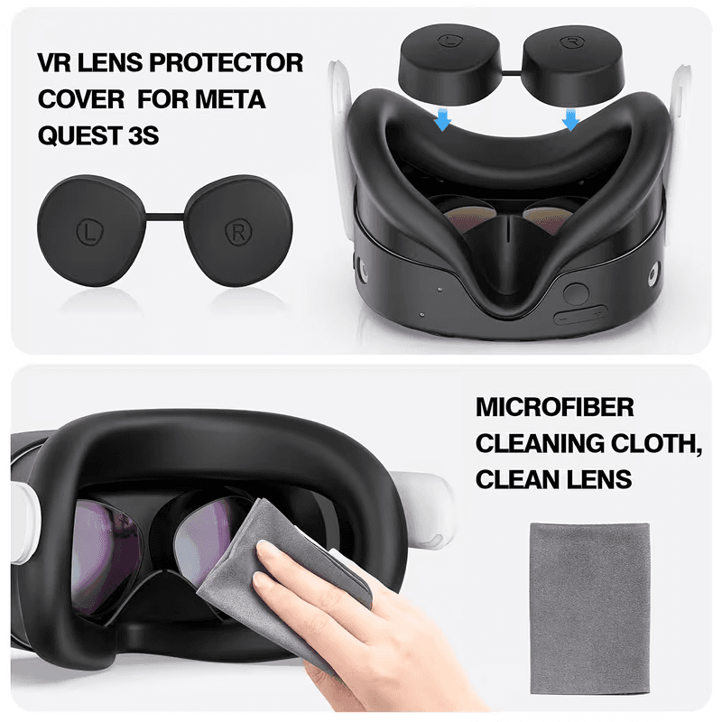 Protectores de Goma Meta Quest 3S detalle visual 2